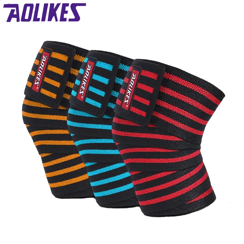 AOLIKES 2 шт. 180*8 см фитнес эластичные спортивные ленты для ног компрессионный