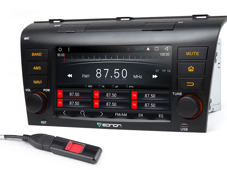 7 &quot4 ядра ОС Android 6.0 Автомобильный мультимедийный GPS Радио для Mazda 3 2004-2009 с двойной