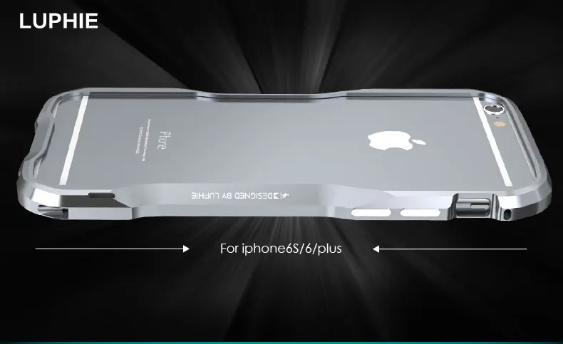 Металлический бампер для iPhone 6 Чехол роскошный 3D прочная алюминиевая рамка Корпус протектор для iPhone6 6 S Plus бампер противоударный корпус