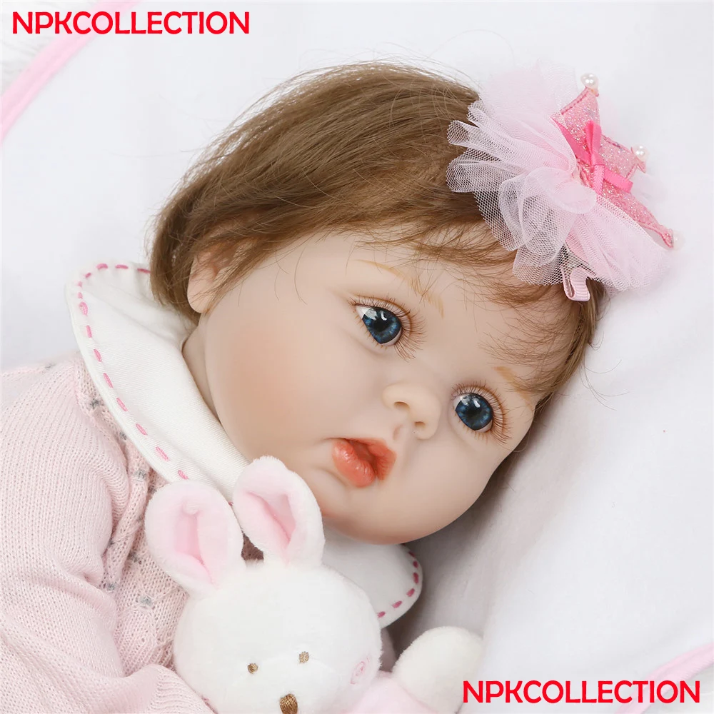 Кукла новорожденная NPK bebes reborn 55 см мягкая силиконовая кукла Reborn Boneca Alive с супер