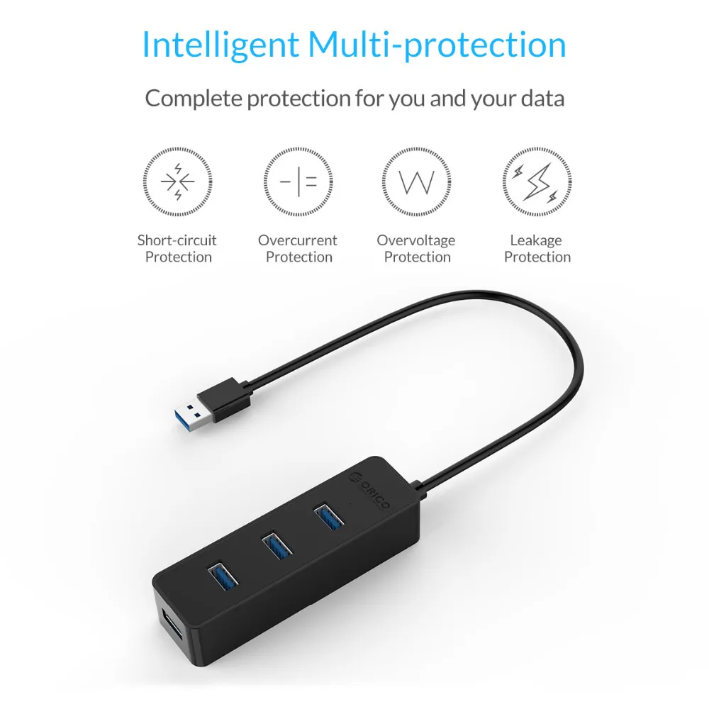 USB-Концентратор ORICO W5PH4 с портом USB 3 0 и поддержкой шины | Компьютеры офис