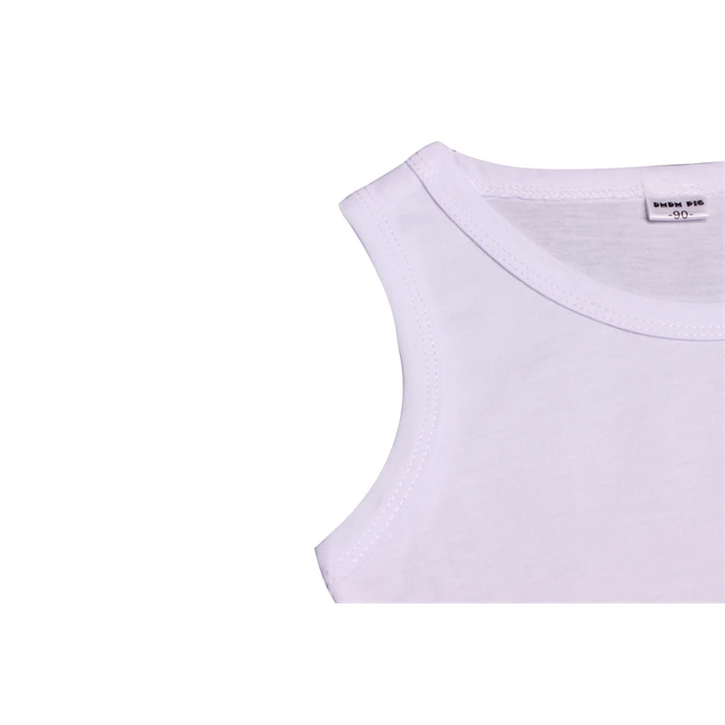 Дети Бренд Рубашки 2016 Новый 100% Хлопок Мультфильм Медведь Девушки Майка Без