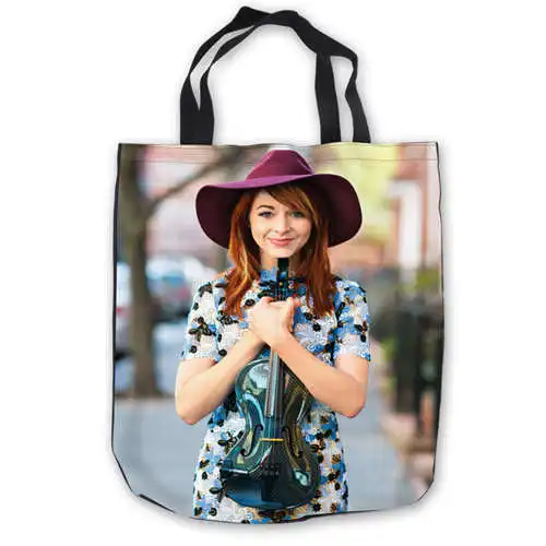 Пользовательские холщовые lindsey-stirling ToteBags ручные сумки сумка для покупок повседневные пляжные сумки складные 180911-04-63 - Цвет: Tote Bags