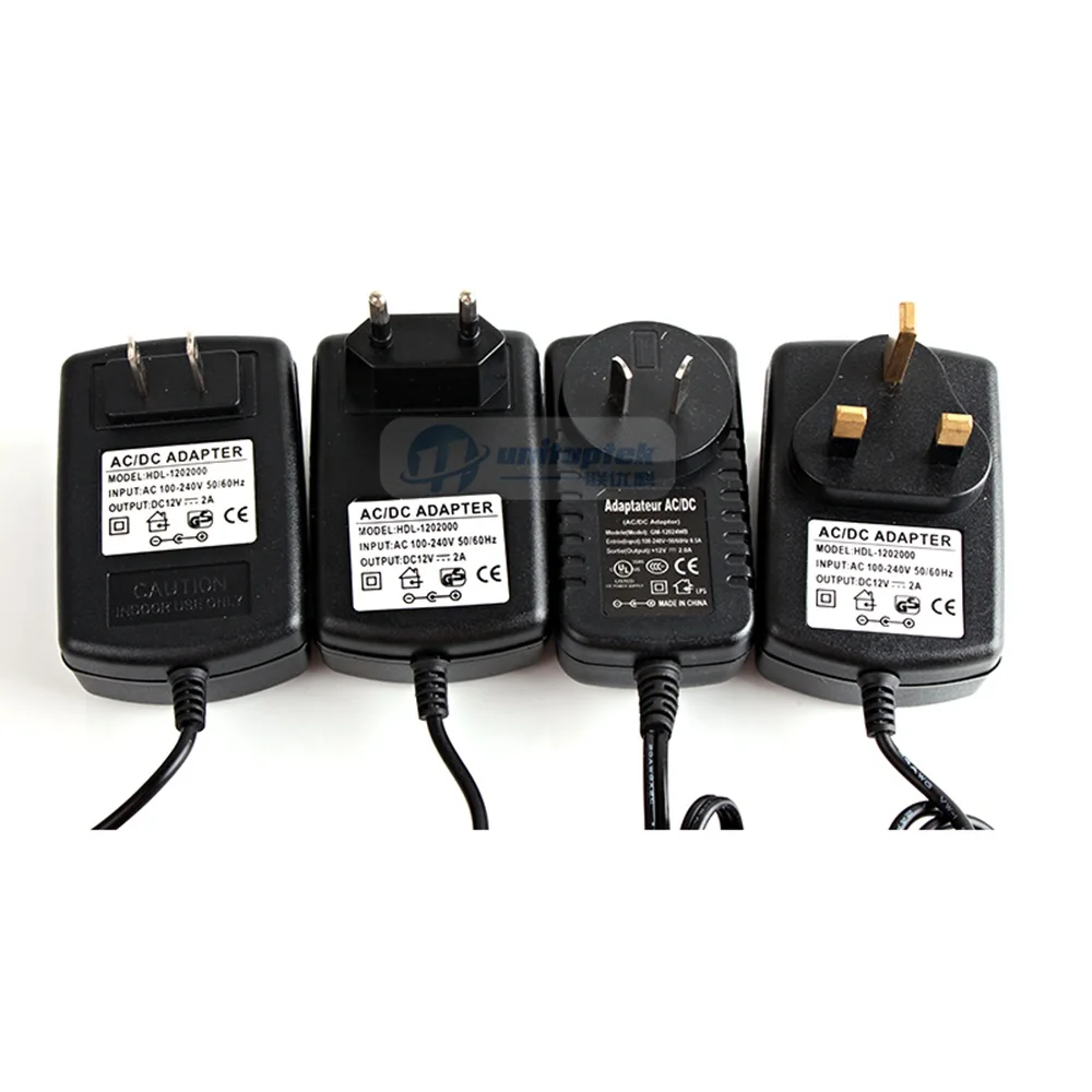 Квалифицированный AC 110-240V к DC 12V 2A переключатель питания адаптер для CCTV EU/US/UK/AU Plug |