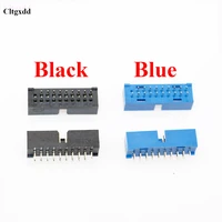 cltgxdd 2pcs usb 3 0 19p 19pin usb3 0 male connector 180 degree motherboard chassis front seat expansion connector