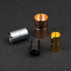 10 шт., золотые медные магнитные застежки, 3, 4, 5, 6, 7, 8, 10, 12 мм, кожаный шнур, соединители для браслетов, аксессуары для самостоятельного изготовления ювелирных изделий