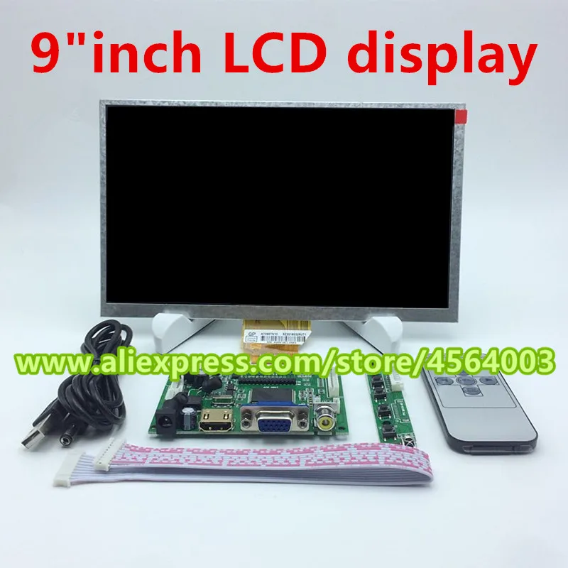9 дюймов 800*480 ttl контроллер HDMI VGA 2AV матрица экран Аудио ЖК-дисплей монитор AT090TN10 доски водителя для Raspberry pi PC