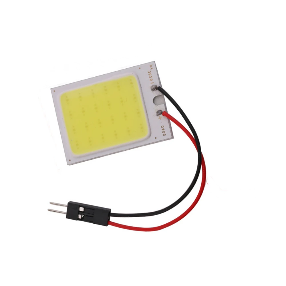 YSY 100 шт. T10 Cob купольные огни лампа для чтения карты Светодиодная панель 24smd белая