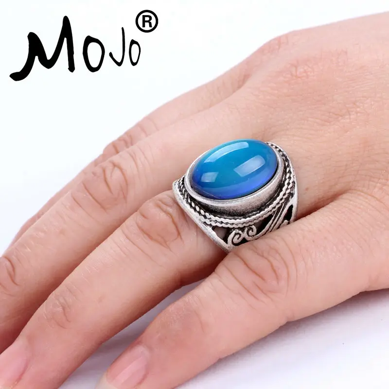 2PCS Vintage Ring Set of Rings on Fingers Mood That Changes Color Wedding Strength for Women Men Jewelry RS019-005 | Украшения и