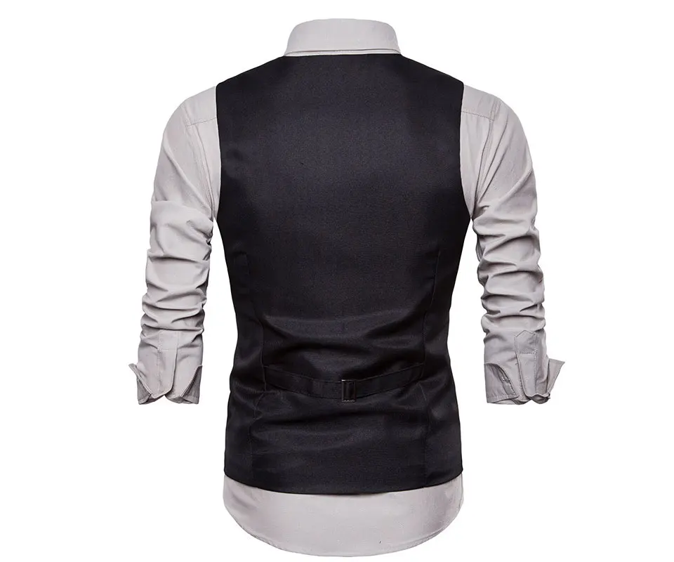 Yufeiyan повседневные жилеты для мужчин Slim Fit Мужской жилет белый для формальных и деловых встреч и торжеств жилет мужской Gilet Homme Chaleco