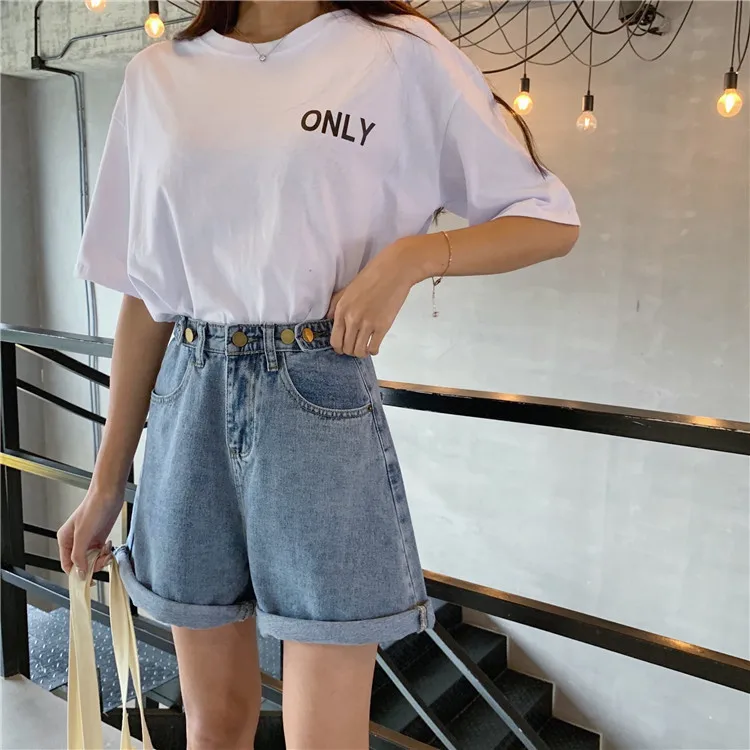 Shorts Women Single Button Trendy Elegant All-match High-quality Korean Style Leisure Daily Womens Female Lovely Simple New