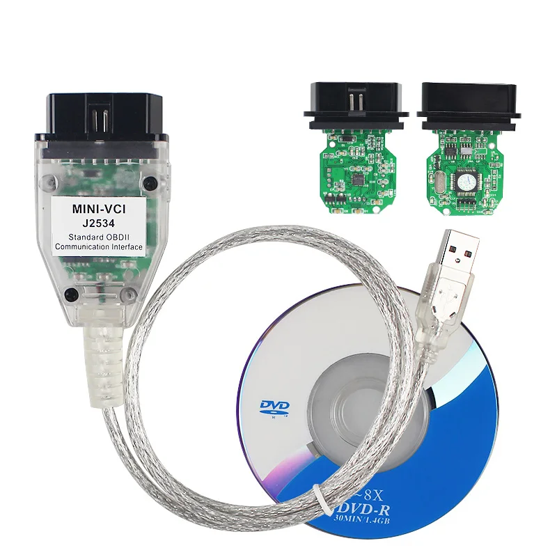 Последний V13.00.022 мини VCI для TOYOTA TIS Techstream MINI-VCI FT232 чип J2534 OBD2 Диагностический кабель - Цвет: 1 PCS