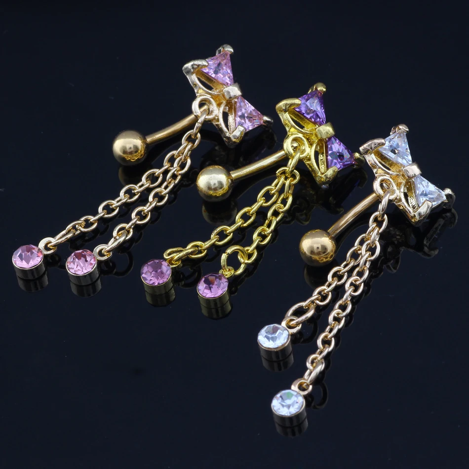 1 шт. стальные кольца для пупка Хрустальный пирсинг номбрил серьги золото Пирсинг