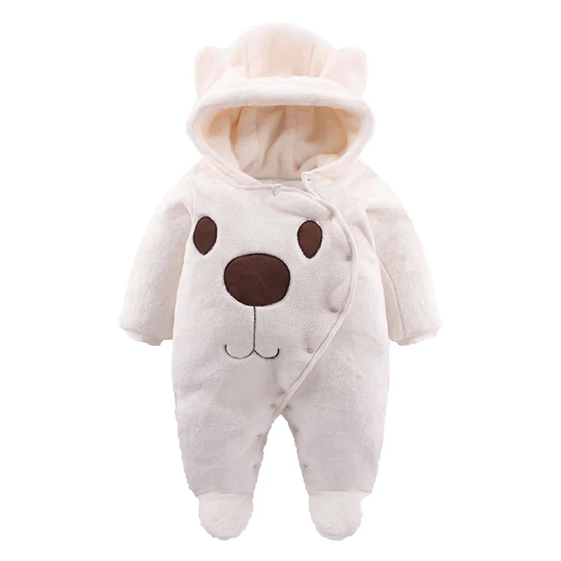 Baby Girl Romper Winter Warm Clothes Thickened Newborn Clothing Animal Rompers Bear Boy | Детская одежда и обувь