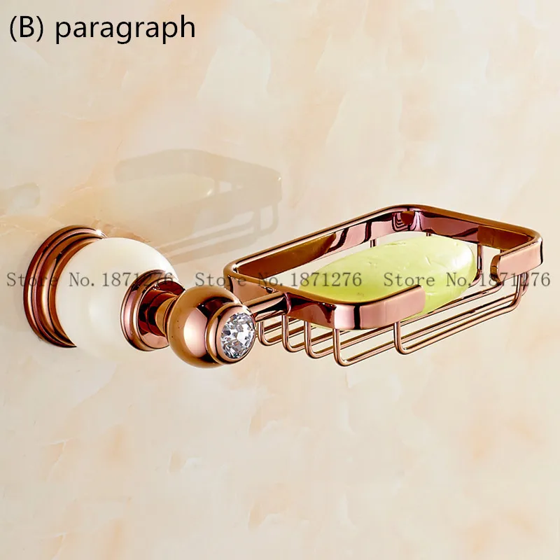 Нефритовый держатель для мыльницы латунь золото и розовое стойка посуды ванной