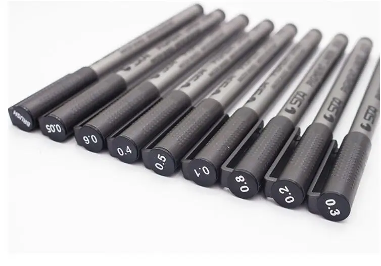 STA 1 шт. арт маркер авторучка эскиз маркеры различные размеры наконечника пигмент