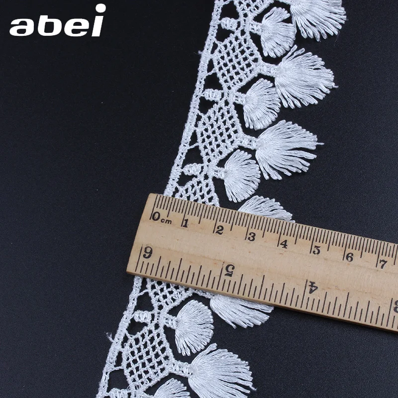 5 ярдов/партия растворимая белая кружевная лента для свадебного платья|Кружево| |