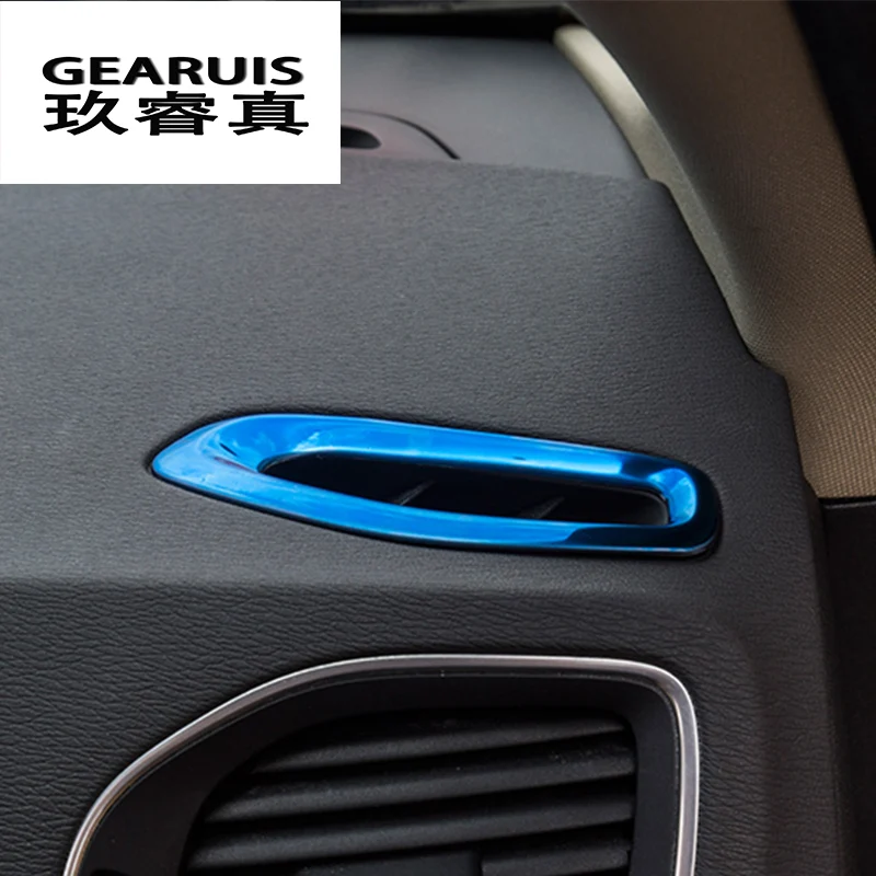 

Автомобильный Стайлинг AC Outlet Trim Dashboard Air Outlet рамка Декоративные наклейки Чехлы для Volvo V60 S60 интерьерные автомобильные аксессуары