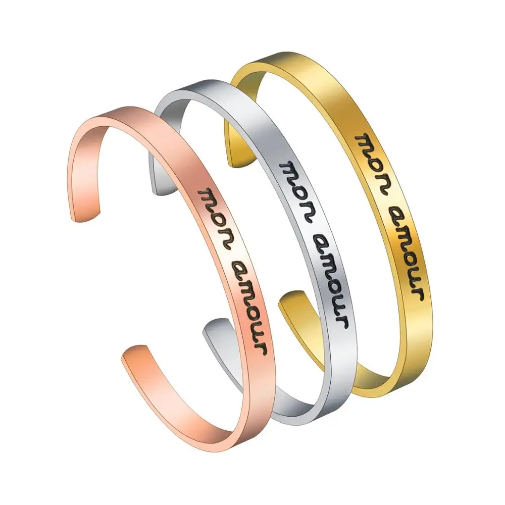 Браслеты манжеты ELSEMODE из нержавеющей стали 12 стилей вдохновляющие браслеты