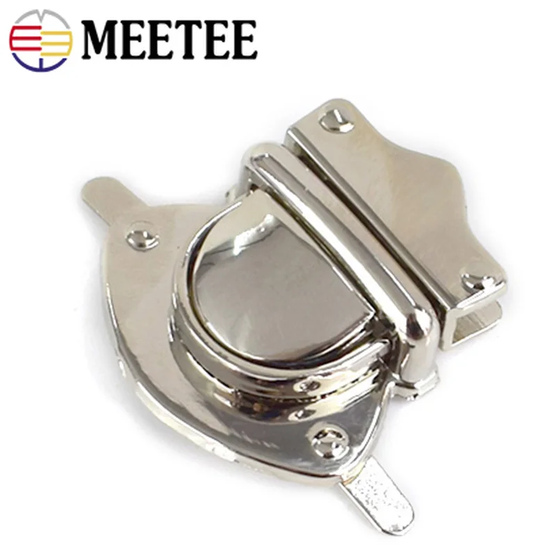 Meetee 2 шт. металлический замок для Сумки Пряжка утка язык кошелек застежка DIY