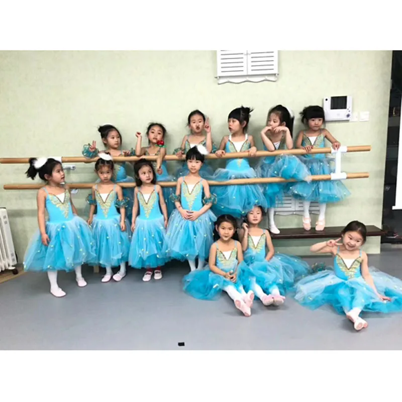 Hot sale Spandex Soft Pink Ballet Dress Adult Girls Ballerina Dance Costumes Long Romantic Performance Dresses | Тематическая