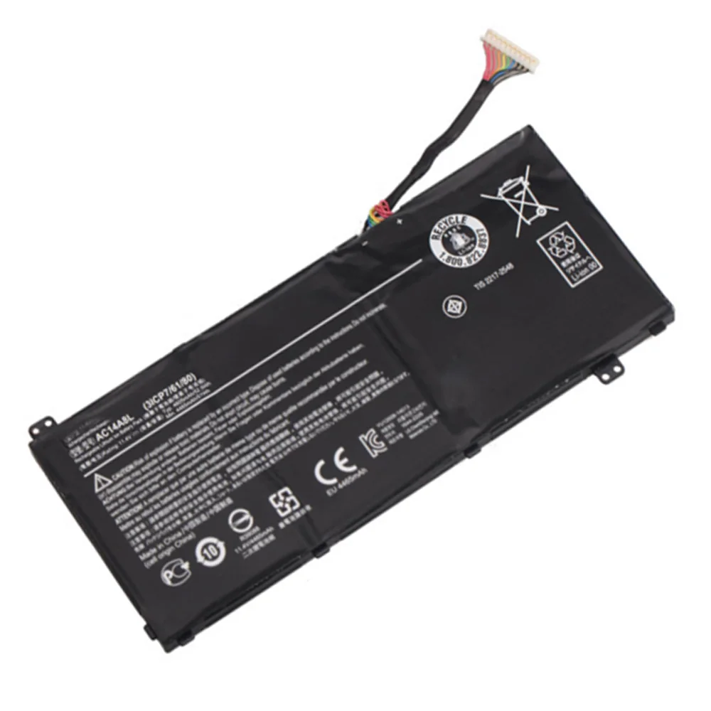 11.4V 52.5wh 4605mAh AC14A8L New Original Laptop Battery For Acer Aspire VN7-571 VN7-571G VN7-591 VN7-591G VN7-791G | Компьютеры и