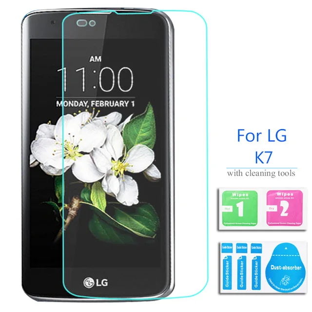 2.5D Закаленное стекло для LG K7 Высококачественная защитная пленка