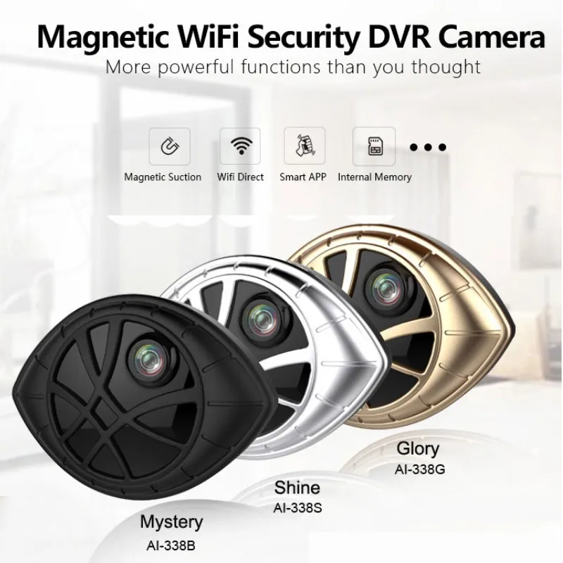 5 шт./лот портативная Магнитная Wi Fi камера видеонаблюдения AI 338 720P Мини Спортивная