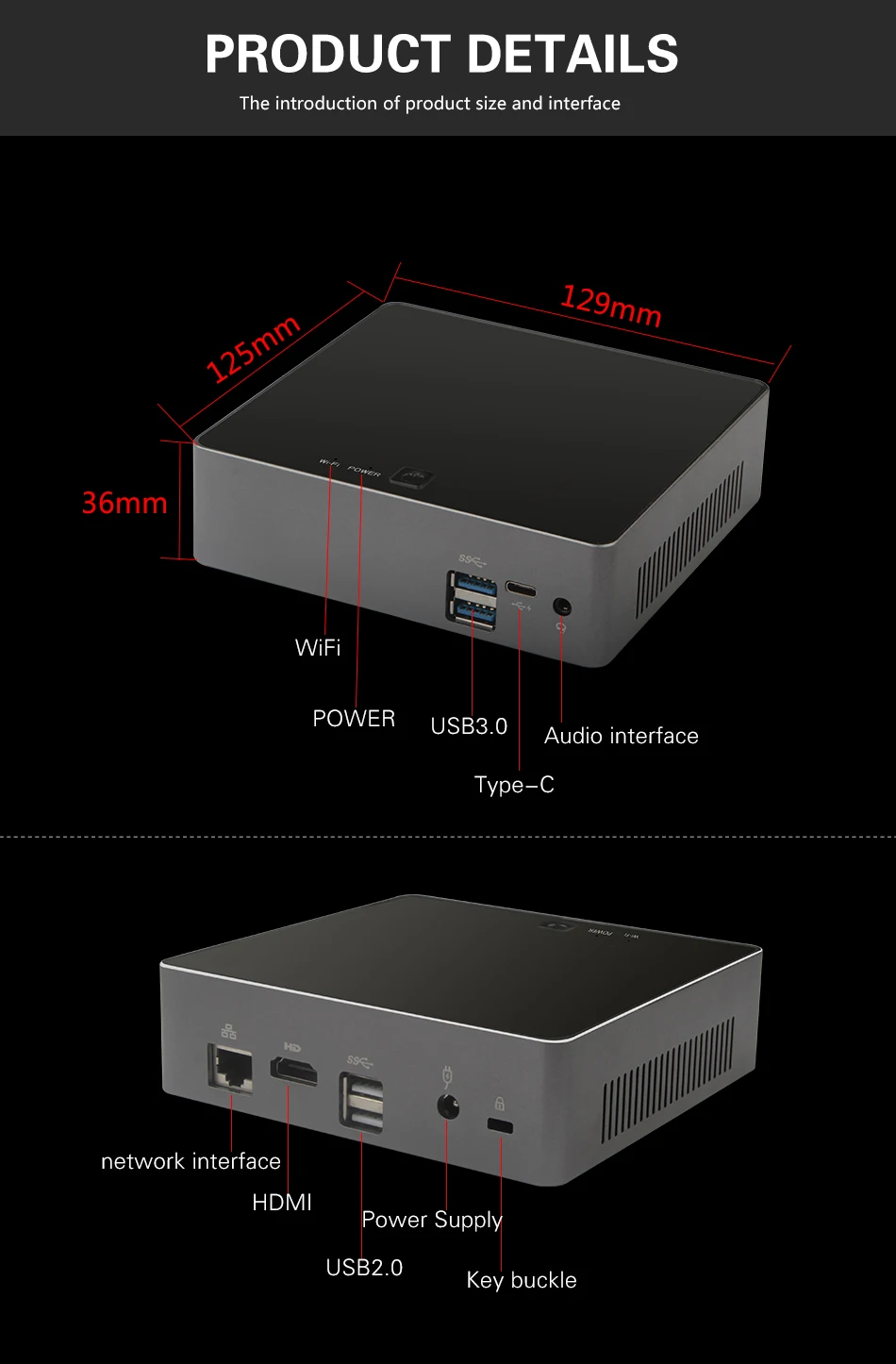 EGLOBAL Kaby Lake R ужин Nuc мини ПК i5 8250U i7 8550U 4 ядра 8 нитей Intel UHD графика 620