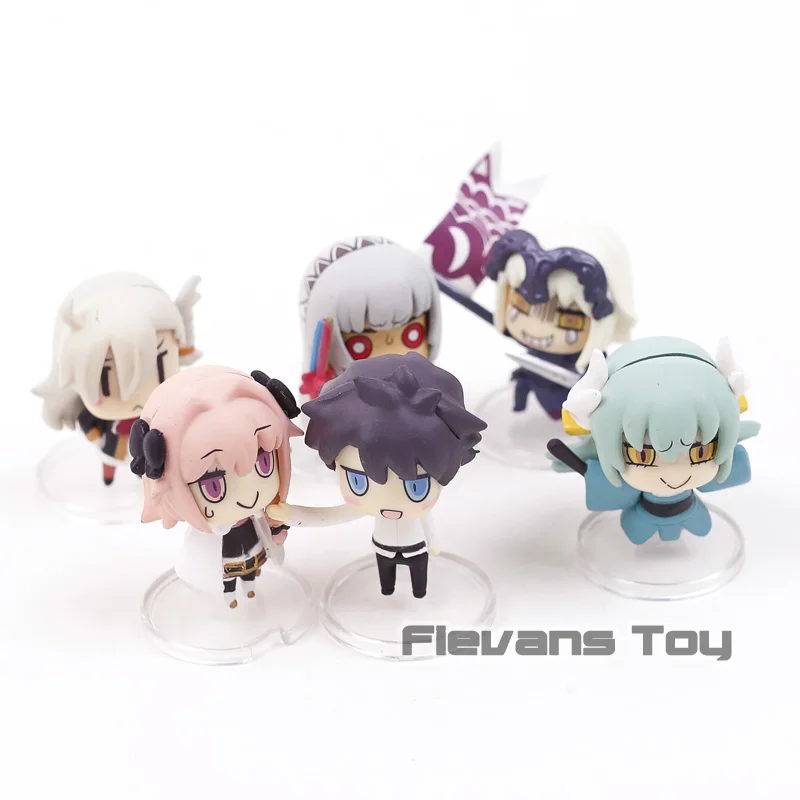 Обучение с мангой! Fate/Grand Order Jeanne d'Arc Olgamally Fujimaru Ritsuka Kiyohime Artila Astolfo ПВХ Фигурки игрушки 6 шт./компл