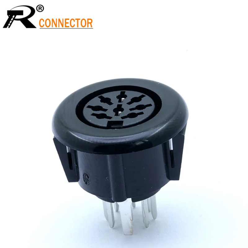 100 шт. 8pin Micro Power Socket S терминалы DIN Женский разъем PCB панель монтажный для
