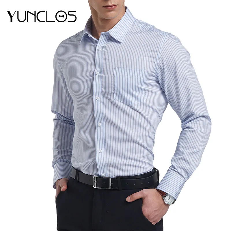 

Мужская деловая Повседневная рубашка с длинным рукавом и принтом