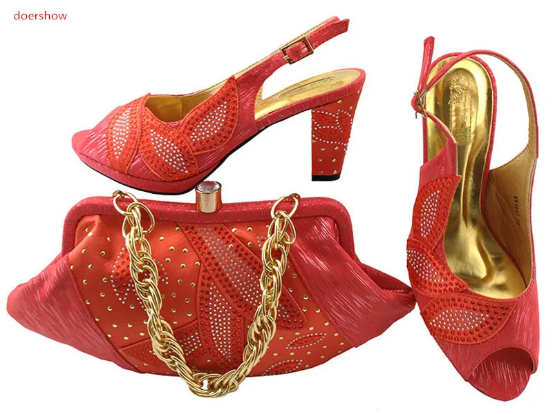 Doershow Новое поступление африканская модель модные женские туфли лодочки высокого