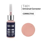 Универсальный корректор CHUSE T401, чернила для перманентного макияжа, набор чернил для татуажа губ, микроблейдинга бровей, профессиональный пигмент 12 мл, 0,4 унций