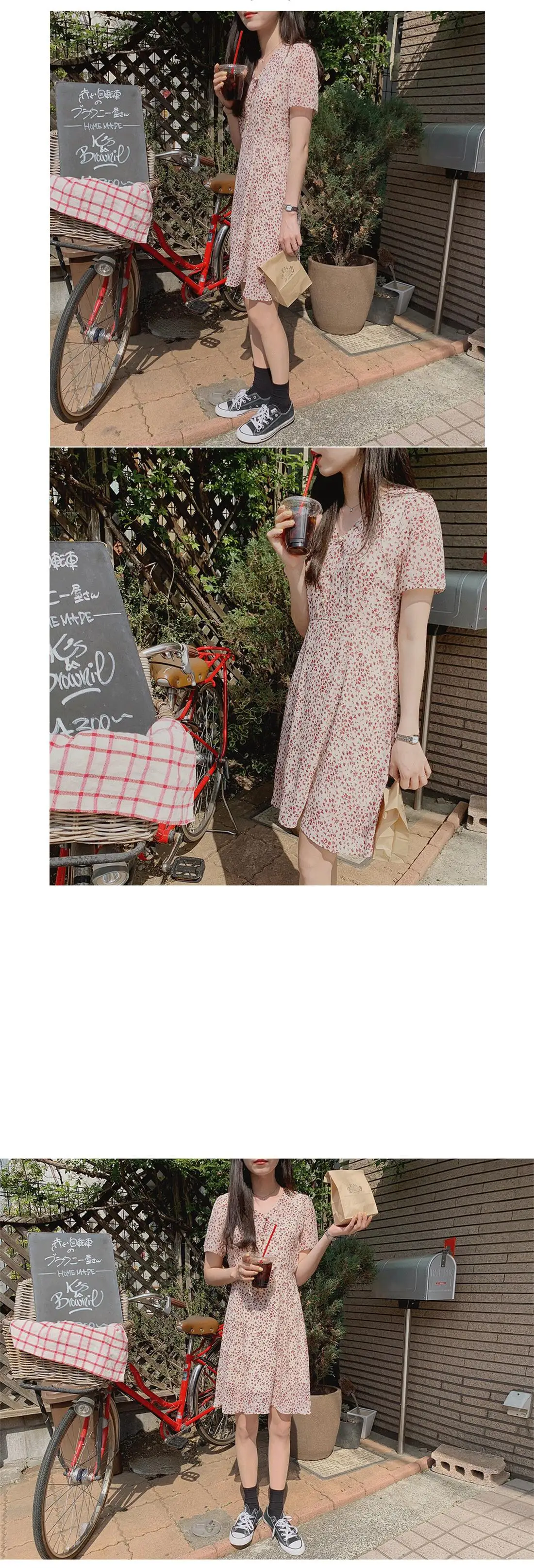 Новое S-XL, летнее женское платье, повседневное, бохо, OL, повседневное, красное, шифоновое, с принтом, короткий рукав, женские платья, женское платье, Robe femme Vestido