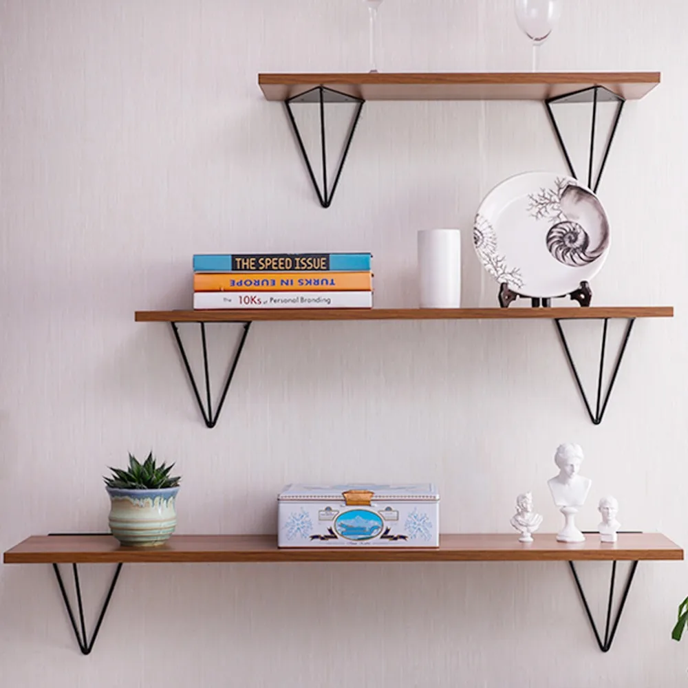 

Wall Storage Holder Support Organiser Rack Display Sundries Storage Shelf Wall Storage Rack Decor DQ9162-4/DQ9163-5