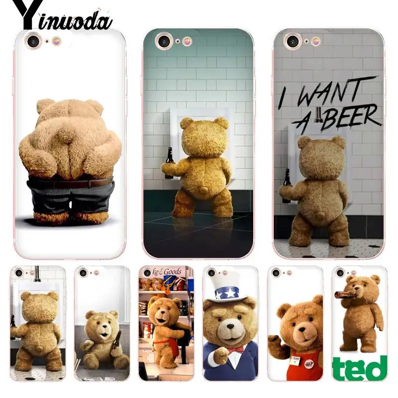 Чехол Yinuoda для iPhone 7 6 X чехол с изображением медведя из фильма Ted Kiss MY прикладом