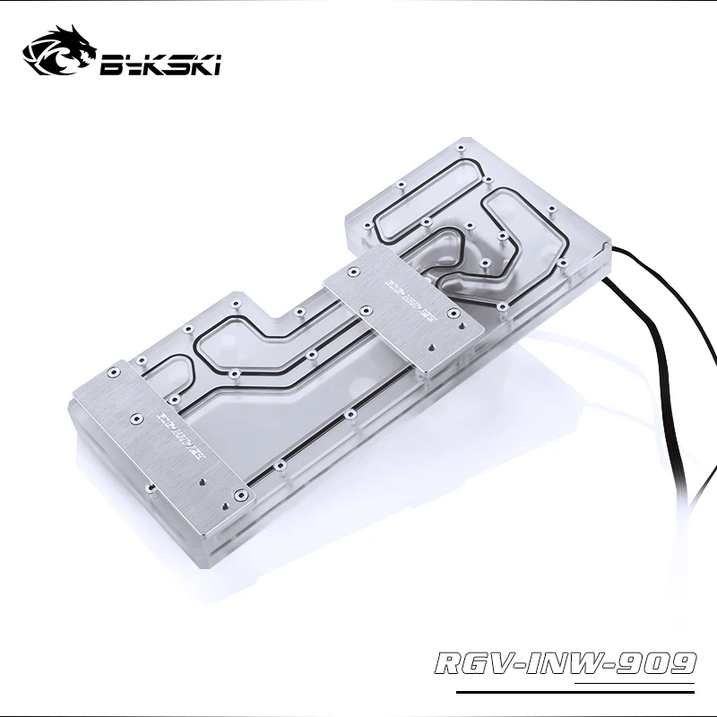 BYKSKI акриловый бак для использования в WIN 909 чехол для компьютера/3PIN 5 V D-RGB/Combo DDC насос крутой водный канал решение