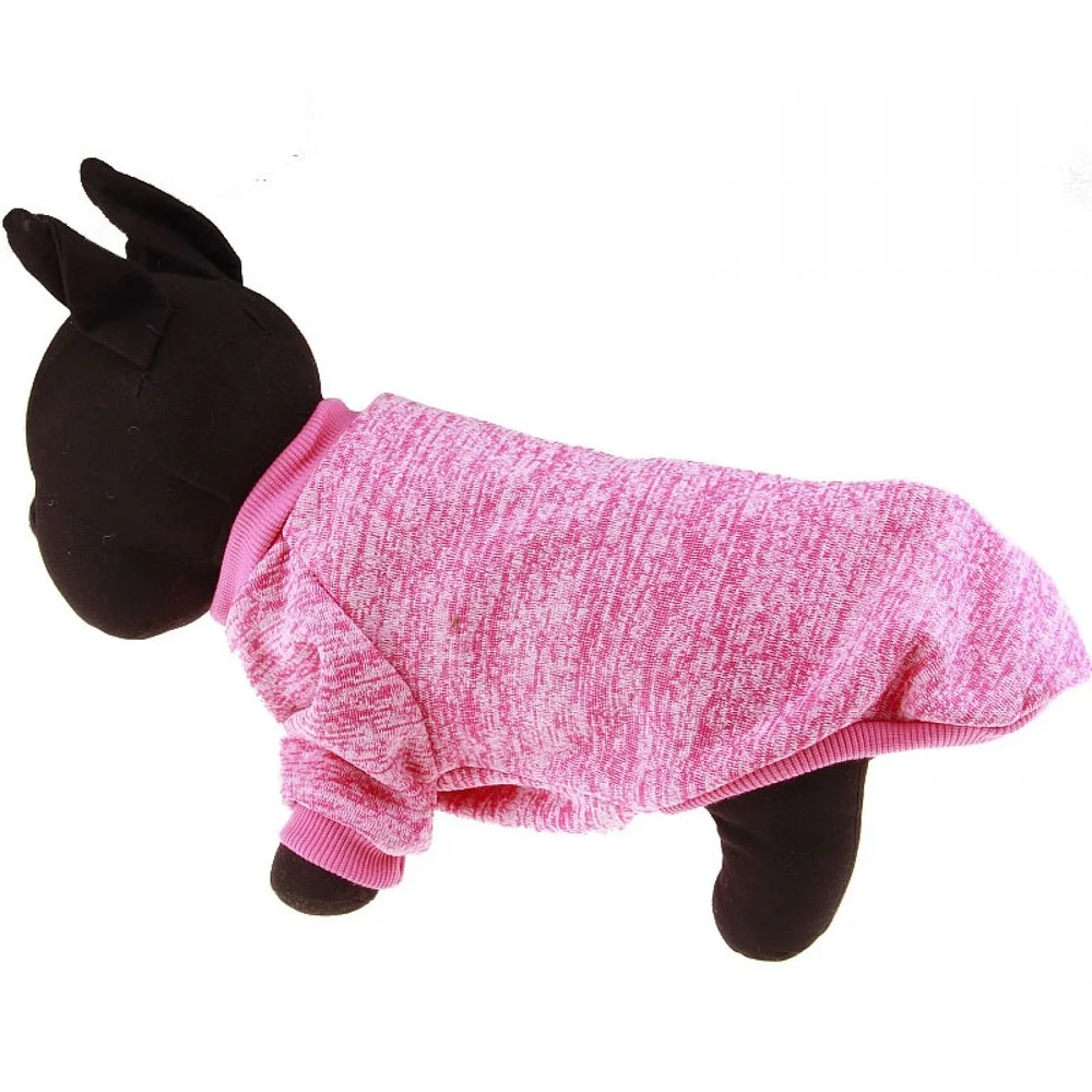 9 Цвет теплая одежда для собак маленьких осень/зима Pet Костюмы Твердые Тедди