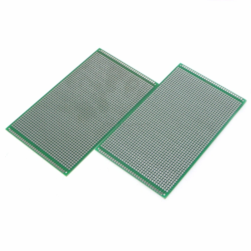 2 шт. 9x15 см двухсторонний прототип DIY PCB Луженая стекловолокно универсальная паяльная плата двухсторонняя печатная плата