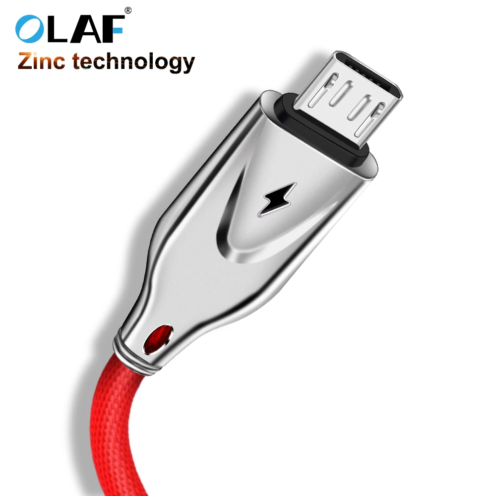 Олаф 3D цинк 2.3A микро USB кабель Быстрая зарядка USB кабель для передачи данных для samsung Xiaomi Tablet Android шнур Microusb кабель для зарядного устройства