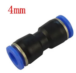 

10 pcs APU-04 PU Union Straight Air Fitting PU-04 Pneumatic 4MM To 4MM Tube Pipe Hose One Touch Push In Quick Joint Coupler PU4