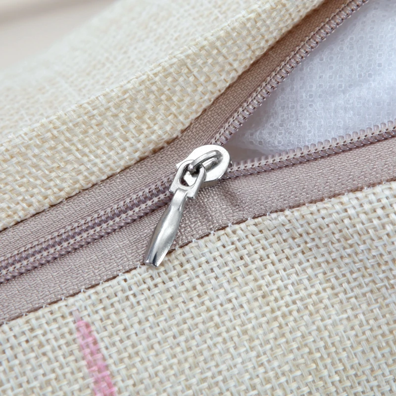 

Love Flamingo Series Cushion Cover Cotton Linen Pillow Case Cartoon Style Home Decor 45x45cm Pillow Cover