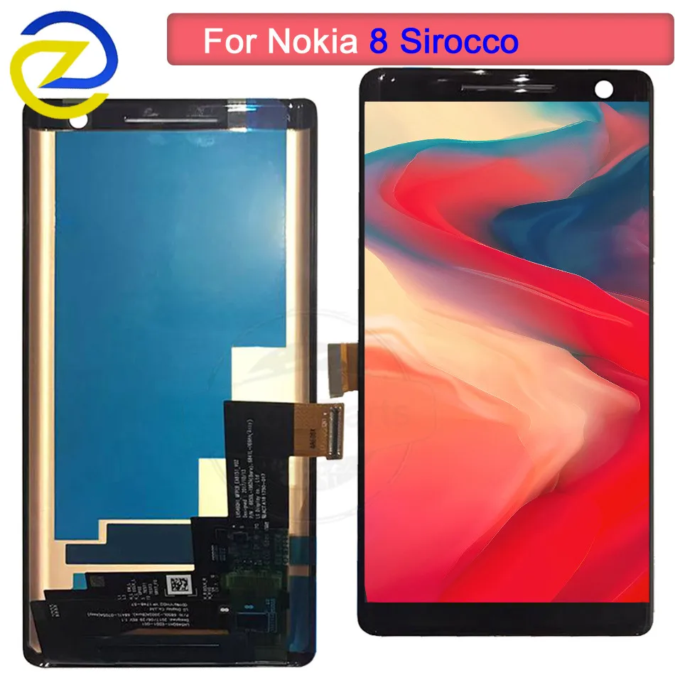 New 5.5'ɿor Nokia 8 Sirocco LCD Display Touch Screen with Frame Digitizer Assembly TA-1005 For Display+tools | Мобильные