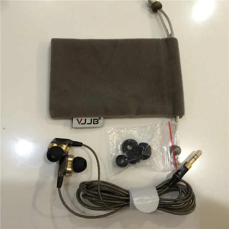 VJJB V1 и V1S наушники с микрофоном и розничной коробкой в ухо Игровые гарнитуры шумоизоляция стерео бас