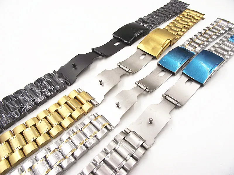 Высококачественный ремешок для часов из нержавеющей стали 1 шт. 18 мм 20 22 24 4 цвета