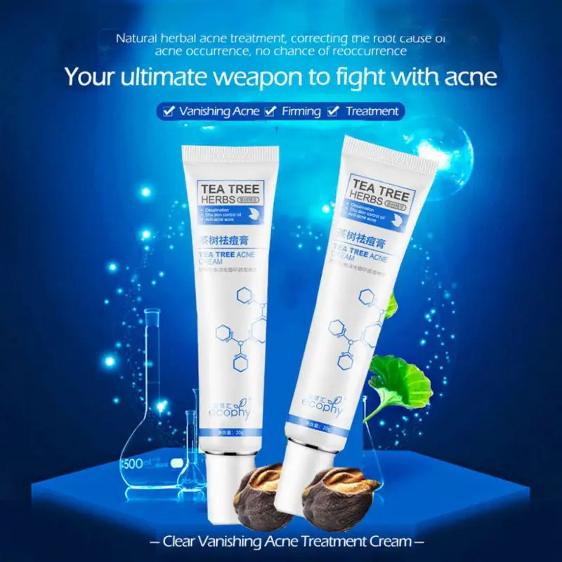Чайное дерево крем от акне удаляет легкое уплотнение затягивает