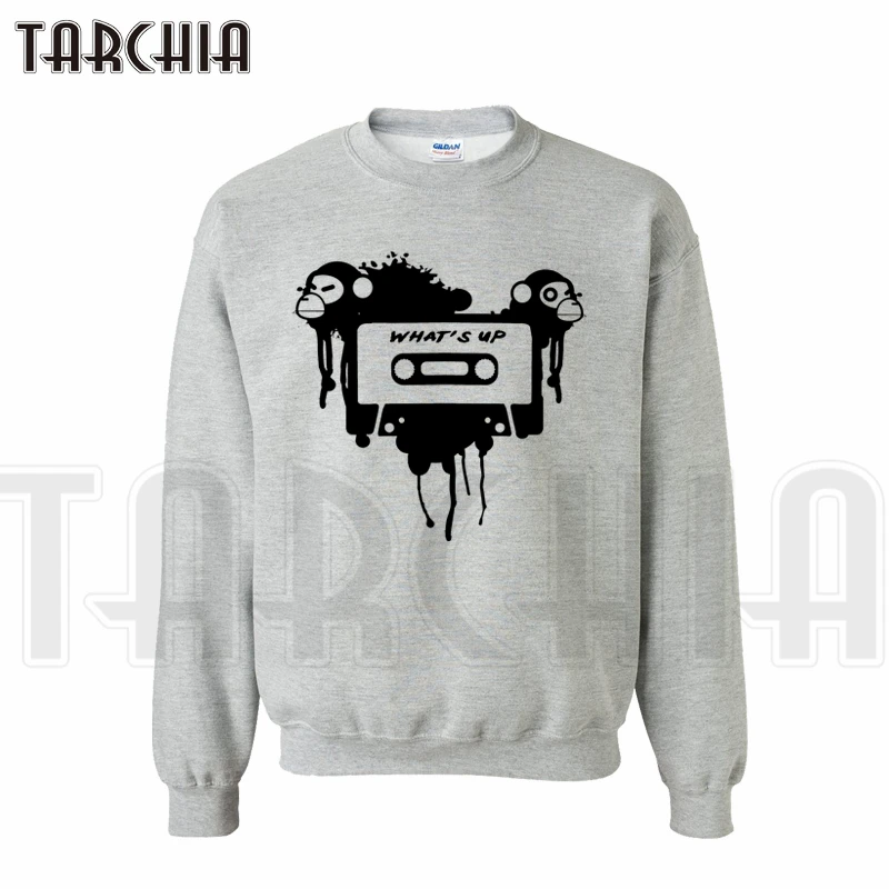 

TARCHIA New Brand Free Shipping Cool Monkey What Is Up Streetwear Hot Sell Sweatshirt Man Hoodies Casual Homme Boy Women