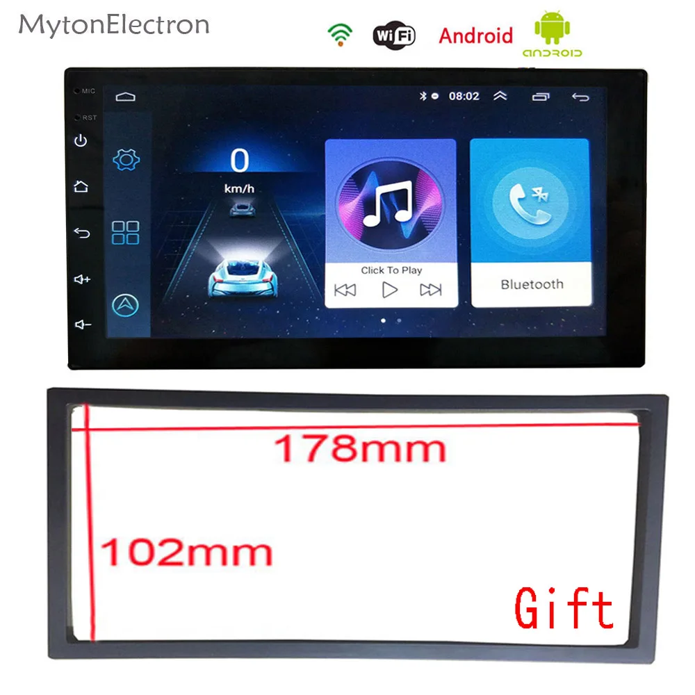 Автомагнитола на Android стерео FM 2DIN DVD 1024*600 GPS-навигатор Bluetooth интеллектуальная