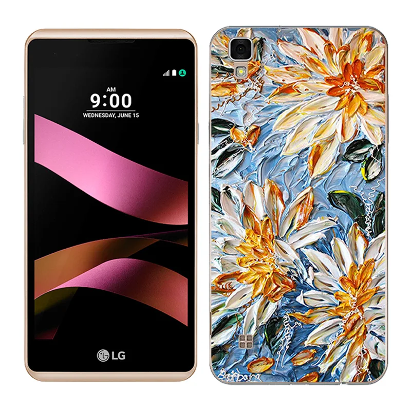 Мягкий чехол из ТПУ для LG X стильные чехлы телефонов с масляной росписью Style K200DS 5 0